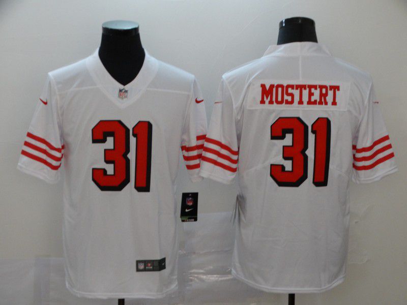 Men San Francisco 49ers #31 Mostert White New Nike Vapor Untouchable Limited NFL Jersey